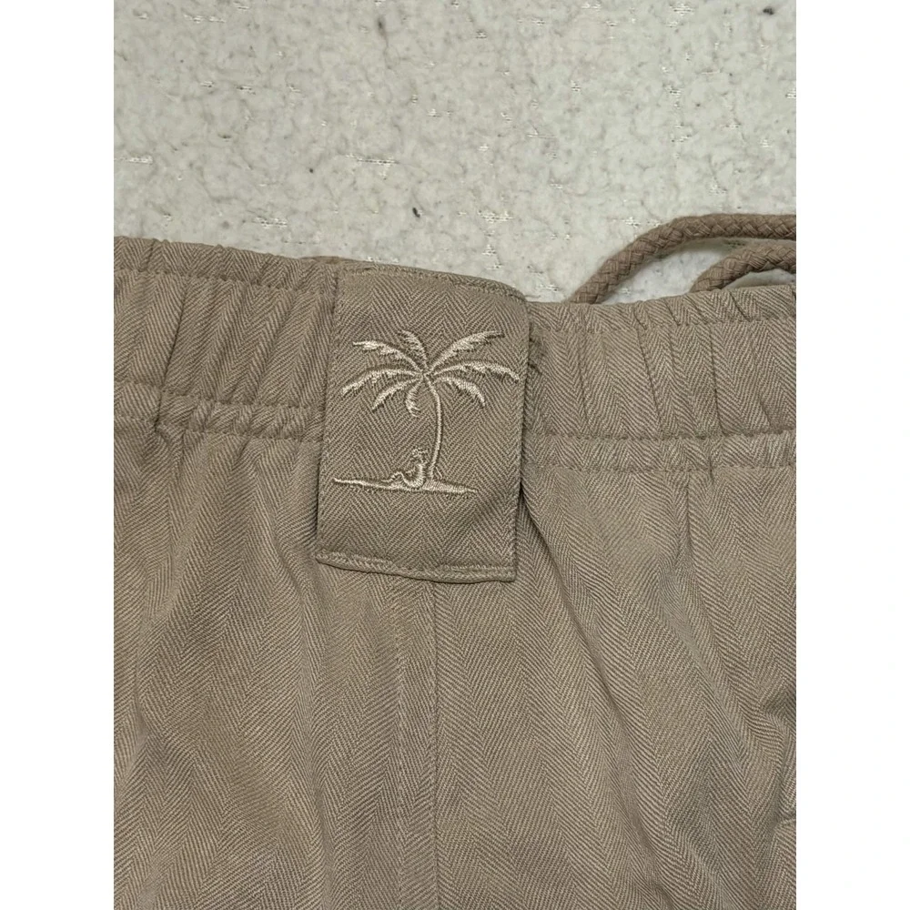 Jamaica Jaxx Mens Shorts 40 Cargo Shorts Beige 100% Silk Solid Twill Pockets